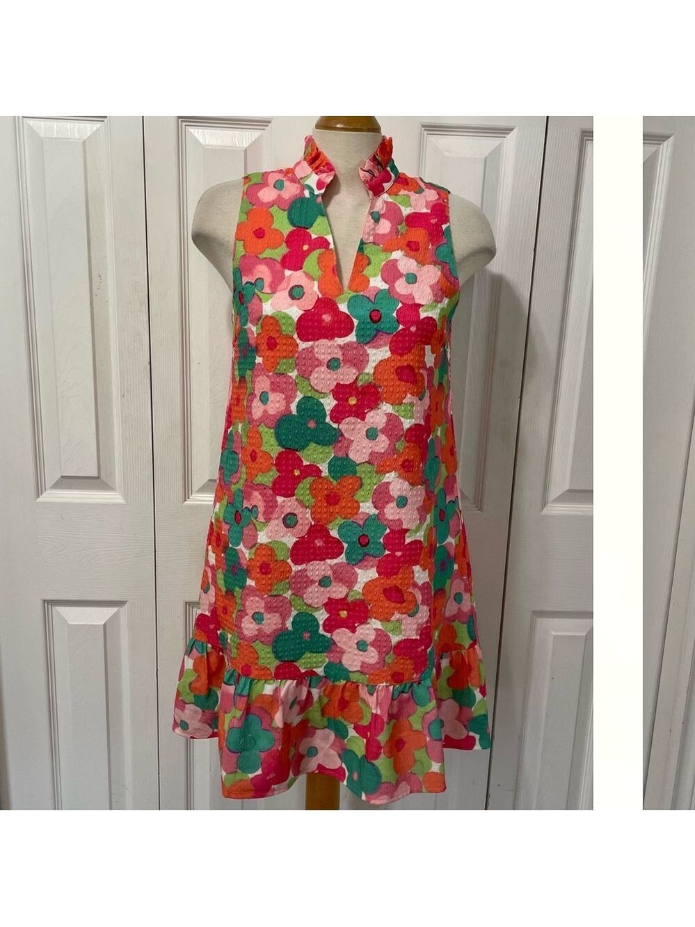 THML Multicolor Floral 60s Style Dress
